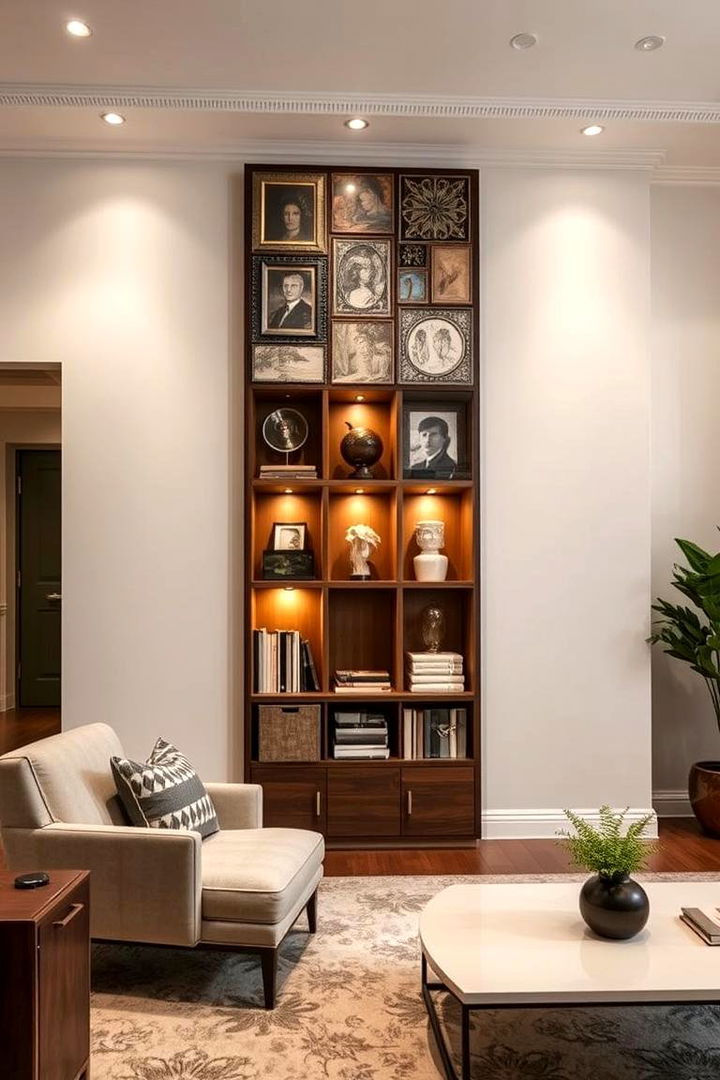 Storage Wall Art Creations - 22 Living Room Storage Ideas