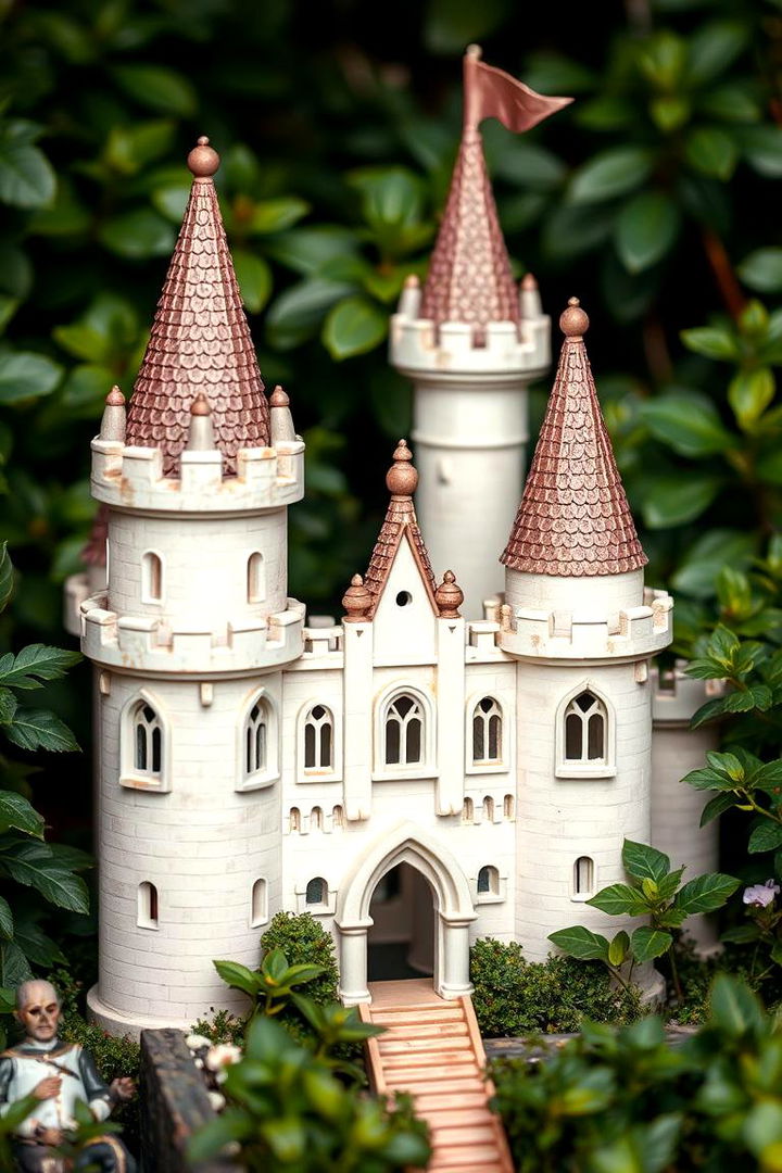 Storybook Castle Corner - 22 Large Fairy Garden Ideas
