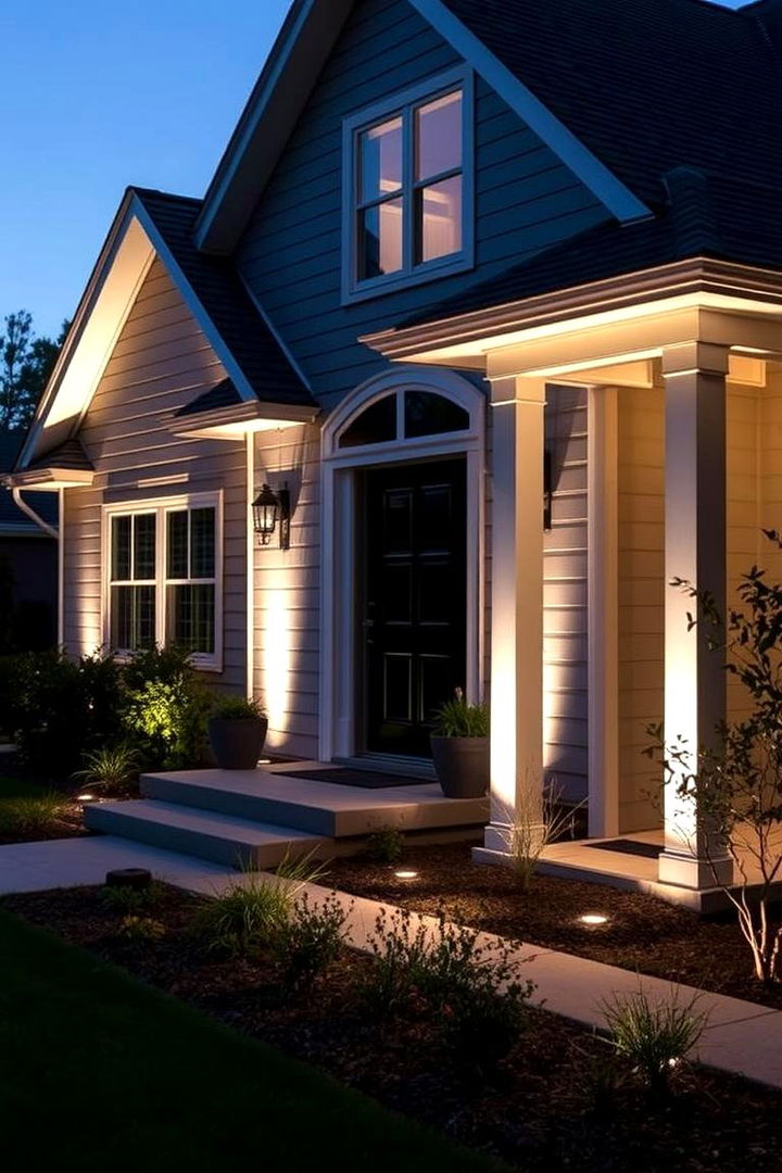 Strategic Outdoor Lighting - 22 Minimalist House Exterior Ideas