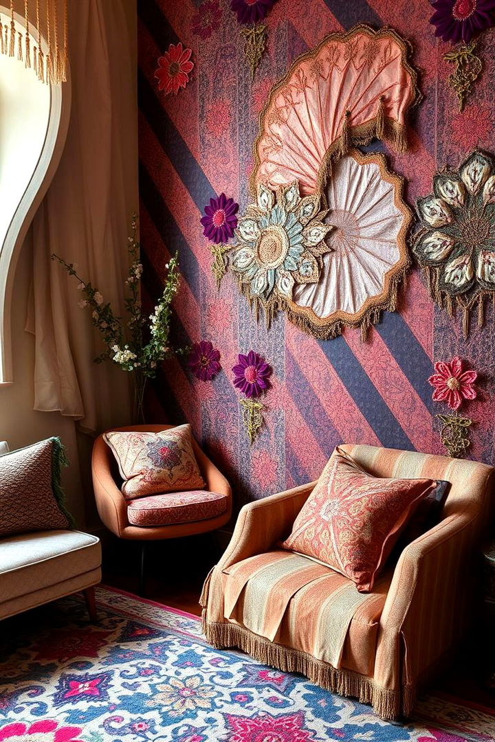 Strategic Use of Textures Enhancing Depth - 22 Parisian-style Living Room Ideas