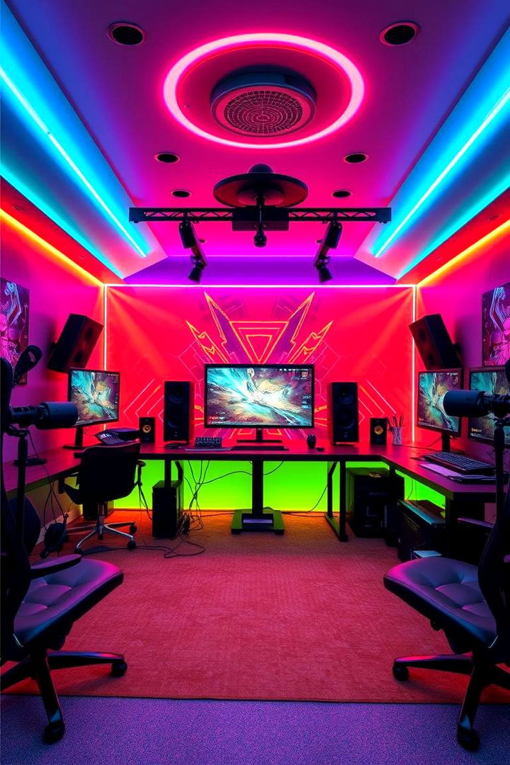 Streamers Dream Layout - 22 Gaming Bedroom Ideas