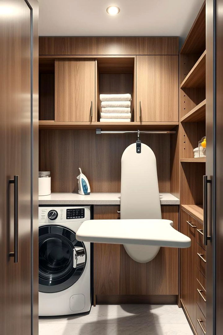 Streamlined Designs with Built In Ironing Boards - 22 Laundry Closet Ideas