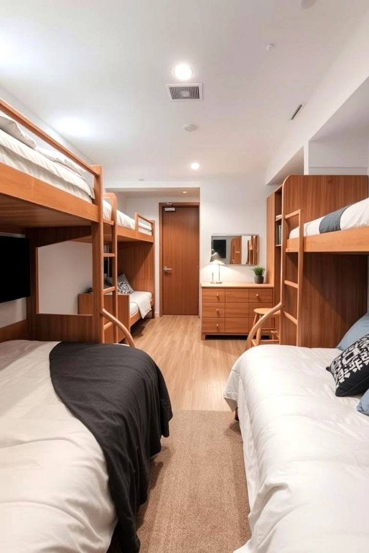 Streamlined Furniture Arrangement - 22 Boys Dorm Room Ideas