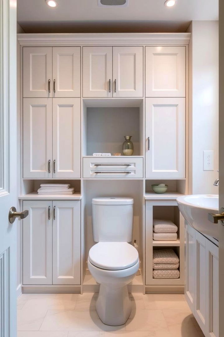 Streamlined Storage Solutions - 22 Modern Bathroom Decor Ideas
