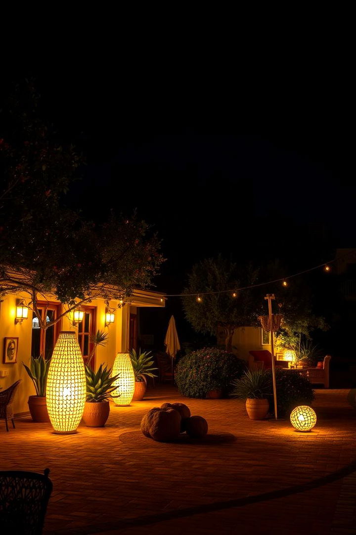 Striking Lighting Installations - 22 Boho House Exterior Ideas