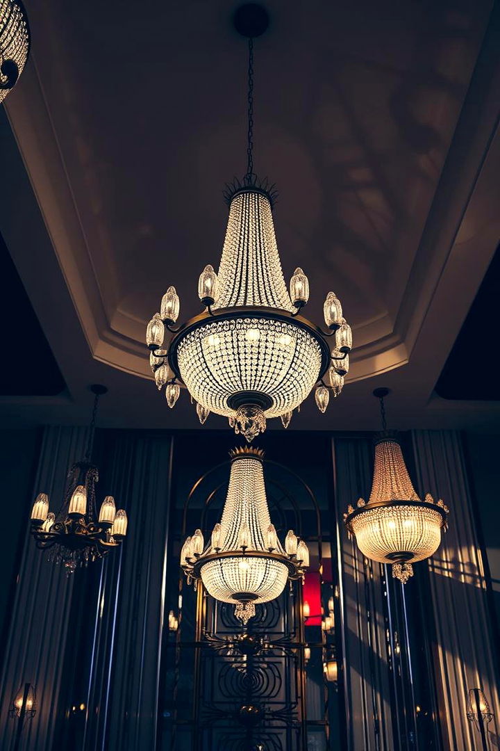 Striking Lighting and Chandeliers - 22 Art Deco Wedding Ideas