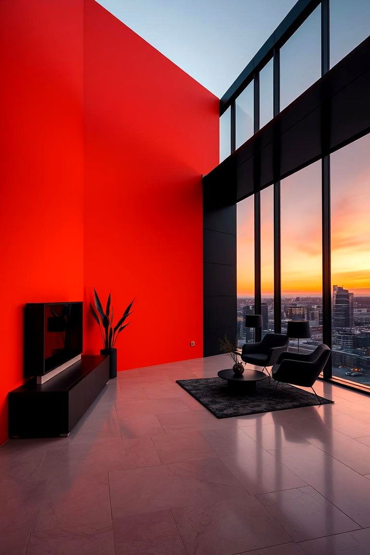 Striking Orange and Black Modern Design - 22 Orange House Exterior Ideas