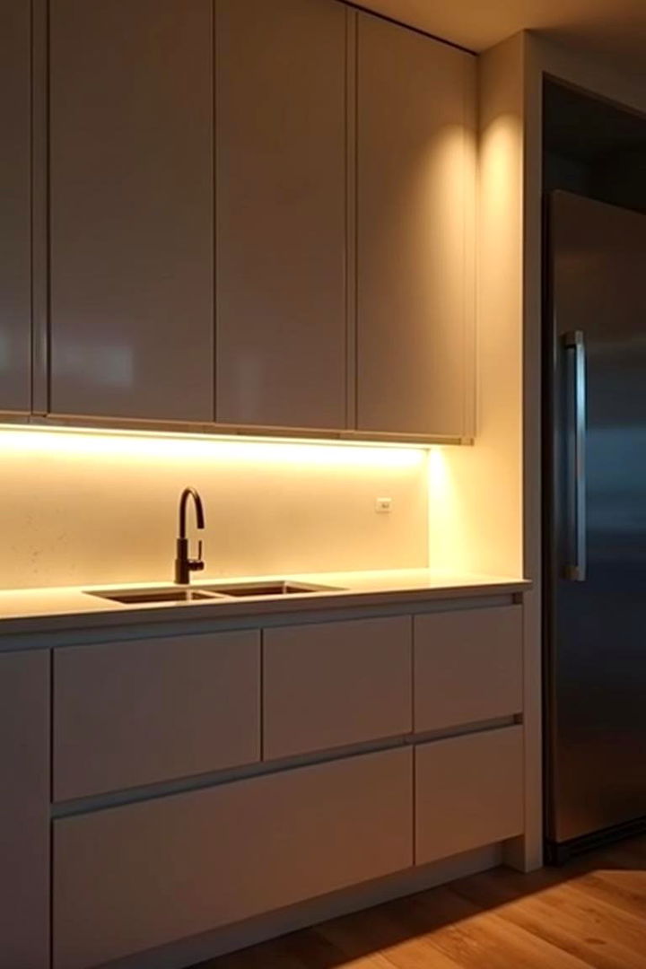 Strip Light Backlighting for Cabinets - 22 Cabinet Lighting Ideas