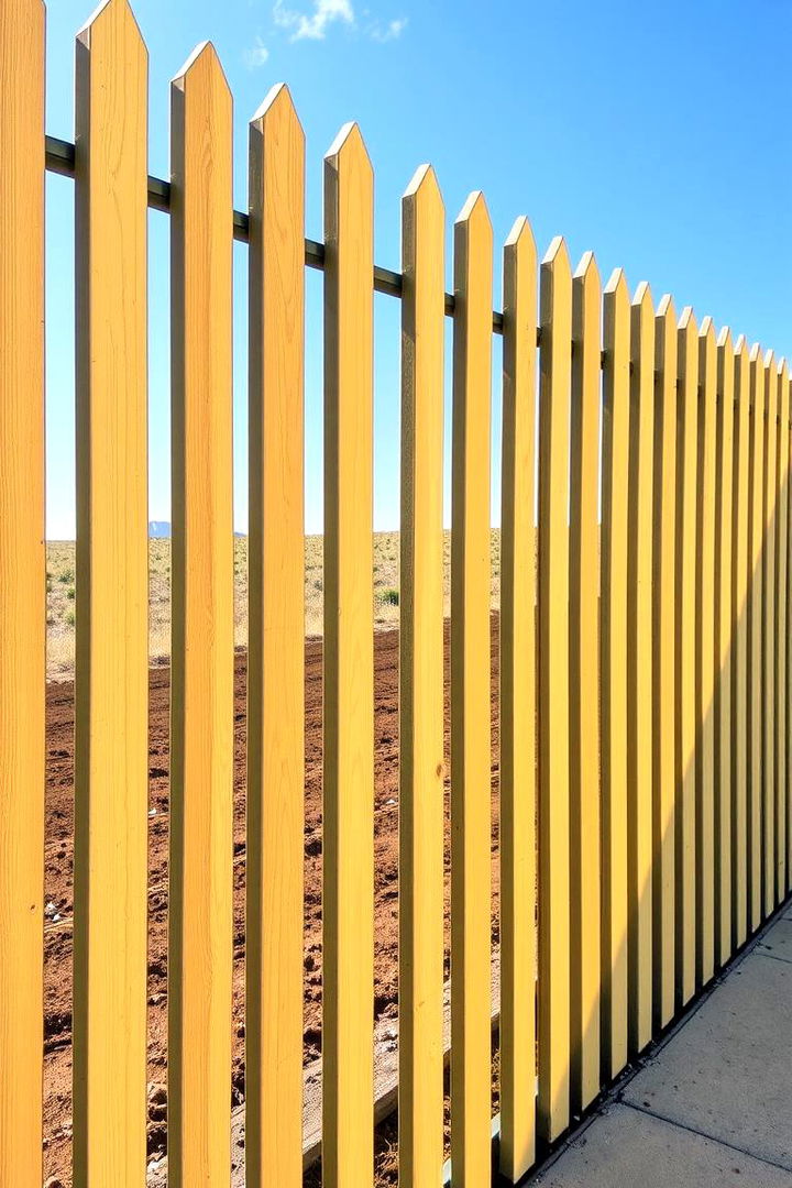 Striped Sophistication - 22 Fence Painting Ideas