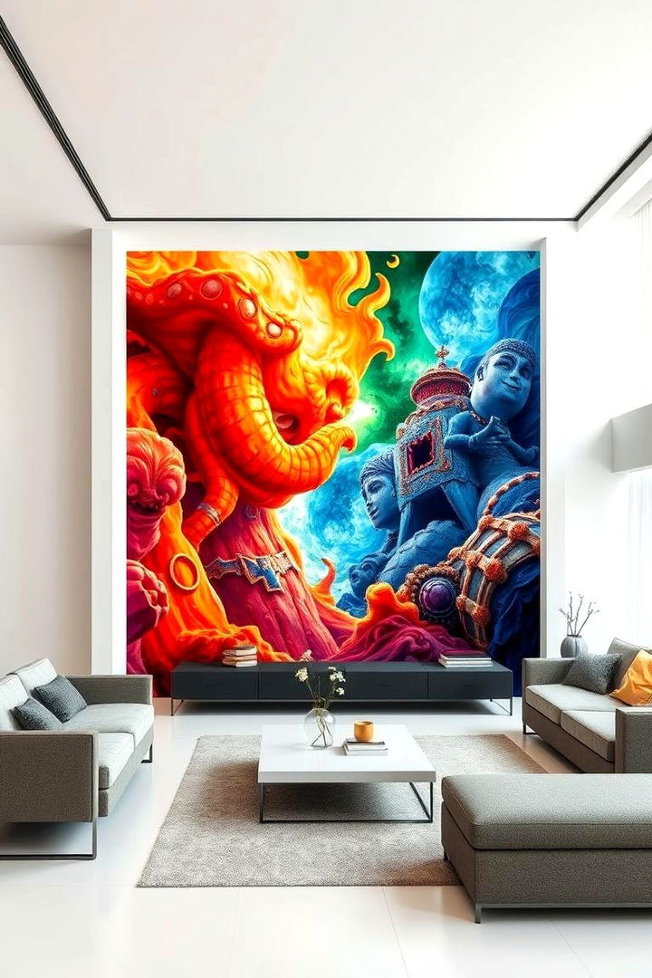 Stunning Wall Murals - 22 Maximalist Decor Ideas