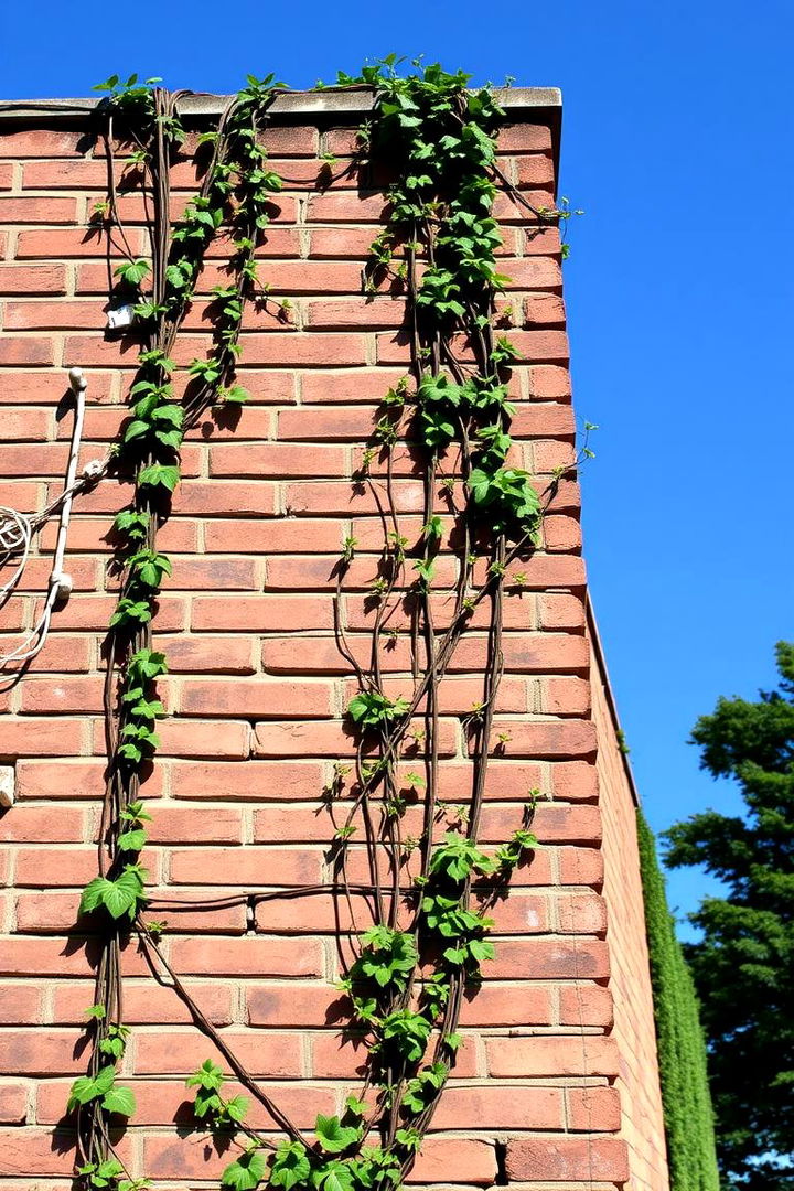 Sturdy Vertical Brick Walls - 22 Brick Landscaping Ideas