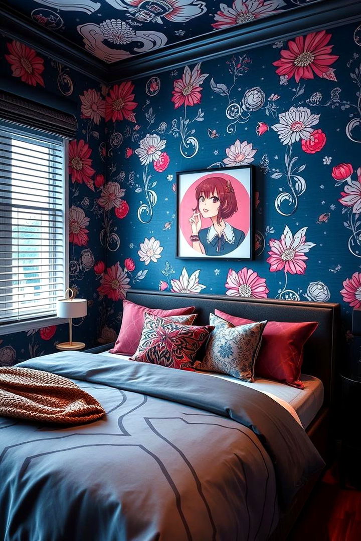 Stylish Anime Wallpaper and Decals - 22 Anime Room Ideas