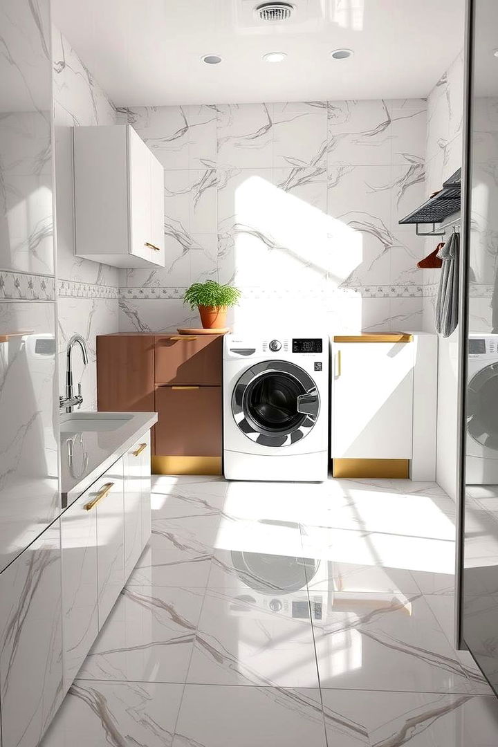 Stylish Ceramic Tiles - 22 Laundry Room Floor Ideas