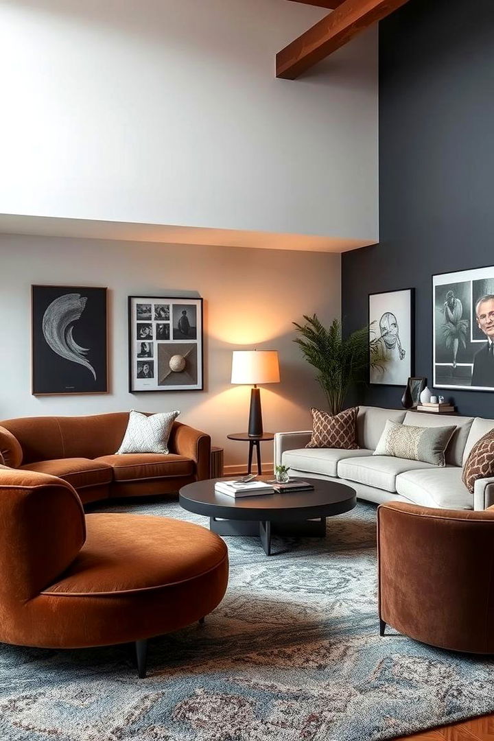 Stylish Color Play - 22 Mismatched Sofas in Living Room Ideas