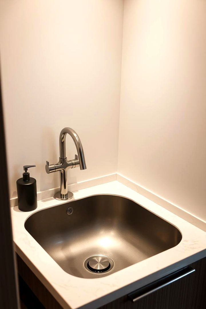 Stylish Compact Sink Options - 22 Corner Kitchen Sink Ideas