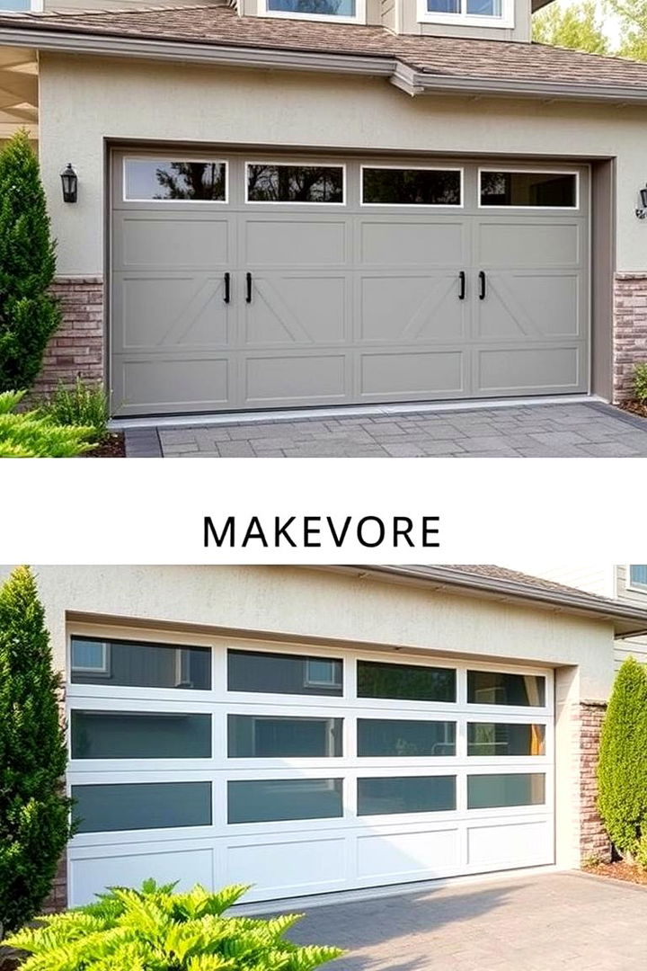 Stylish Garage Door Makeover - 22 Curb Appeal Ideas