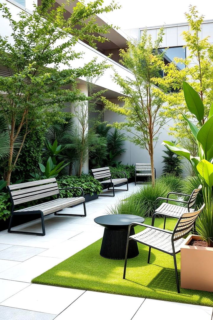 Stylish Garden Seating - 22 Modern Small Garden Ideas