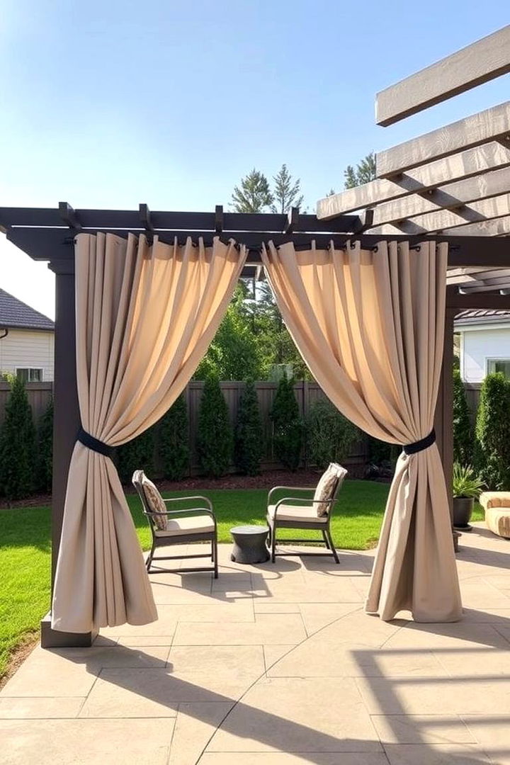 Stylish Outdoor Curtains - 22 Backyard Decor Ideas