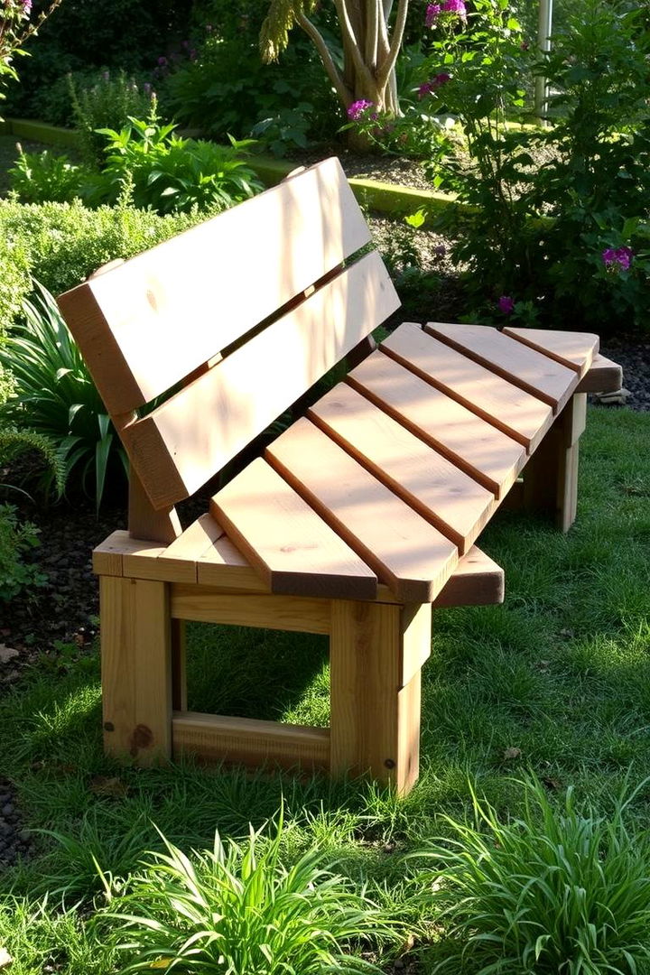 Stylish Pallet Outdoor Bench - 22 Pallet Furniture Ideas