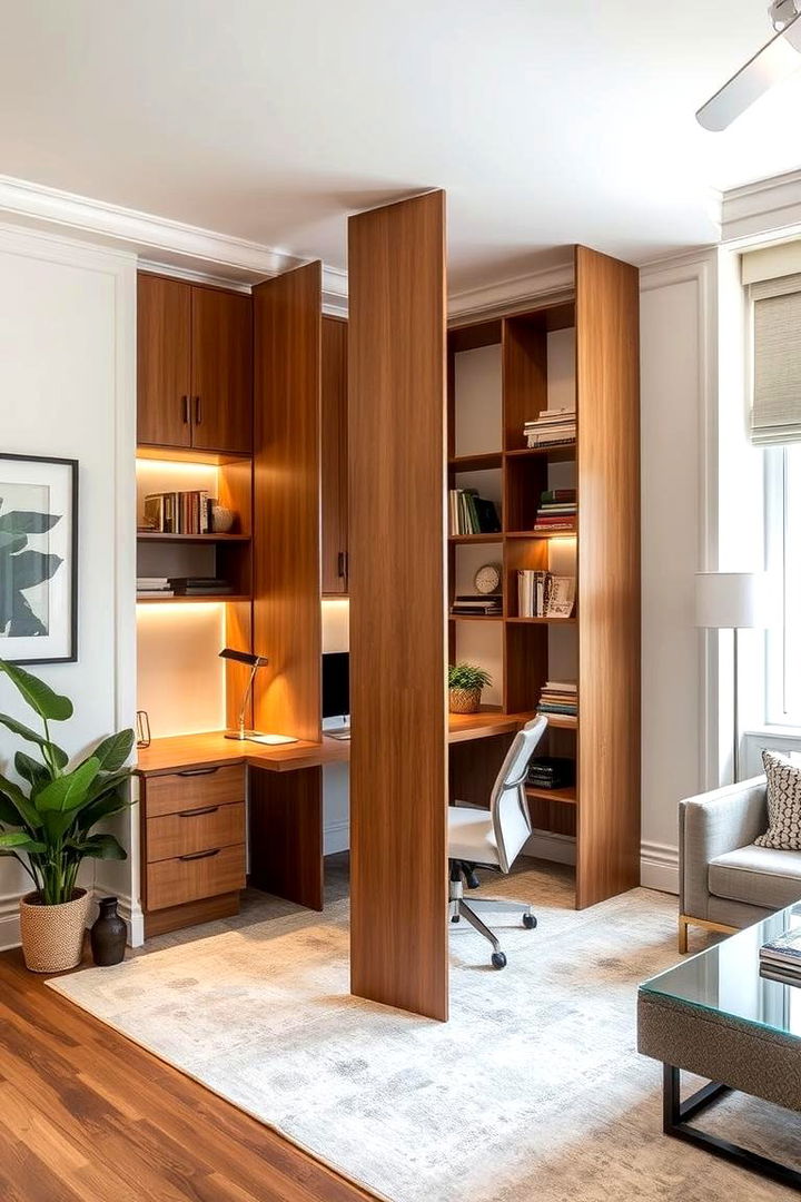 Stylish Room Dividers for Multifunctionality - 22 Small Home Office Ideas