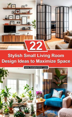 22 Stylish Small Living Room Design Ideas to Maximize Space - Lost At E ...