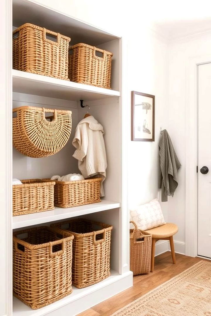Stylish Storage Baskets - 22 Mud Room Ideas