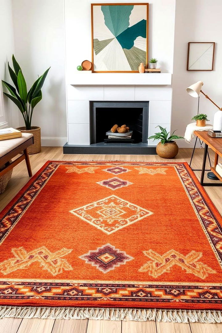 Stylish Terracotta Patterned Rugs - 22 terracotta home decor ideas