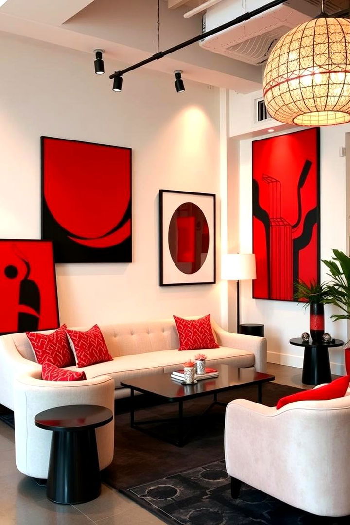 Stylish Venue Installations - 22 Red and Black Wedding Ideas