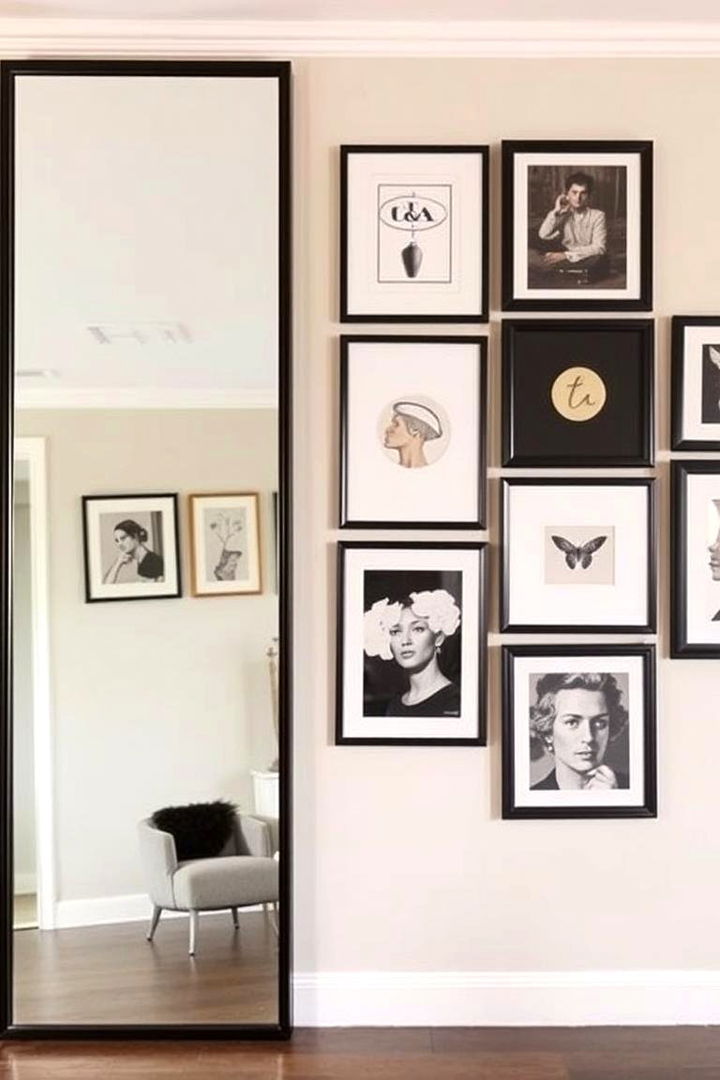 Stylish Wall Decor and Mirrors - 22 Black and Beige Bedroom Design Ideas