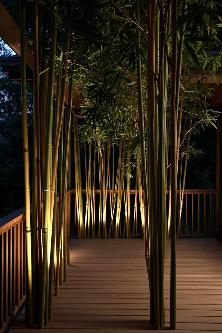 Subdued Bamboo Sanctuary - 22 Under Deck Landscaping Ideas