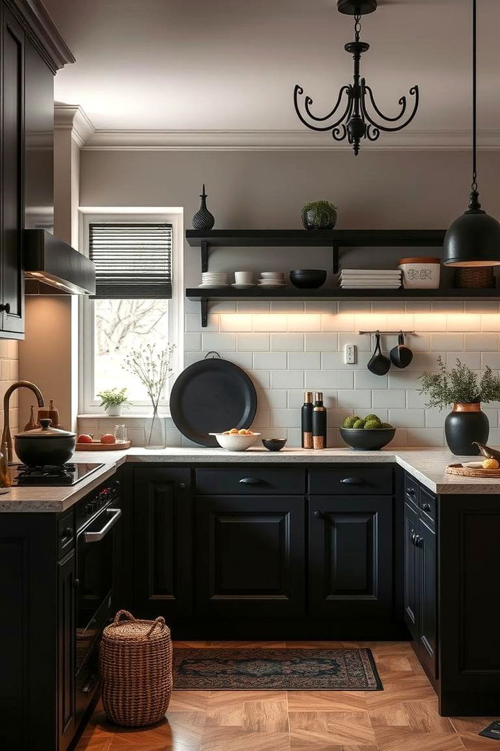 Subdued Color Harmonies - 22 Gothic Kitchen Ideas