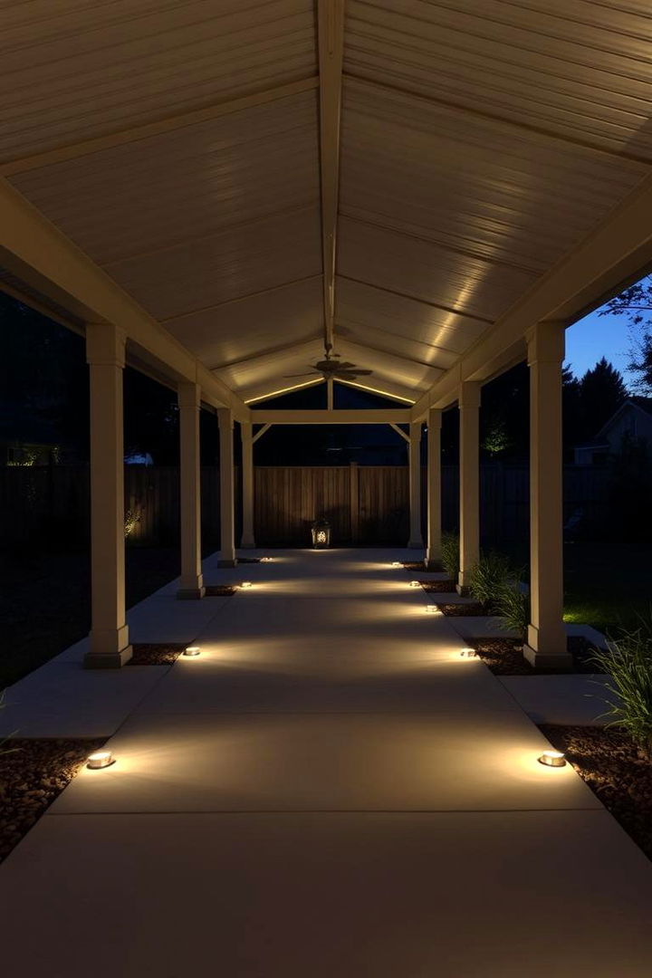 Subterranean Ground Lights - 22 Covered Patio Lighting Ideas