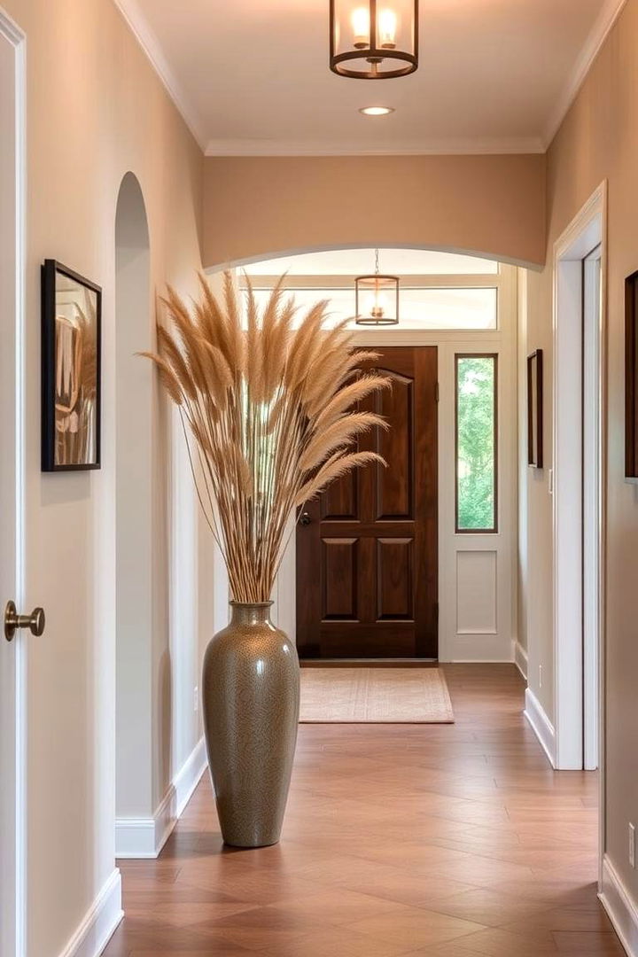 Subtle Accent in Foyer - 22 Pampas Grass Decor Ideas