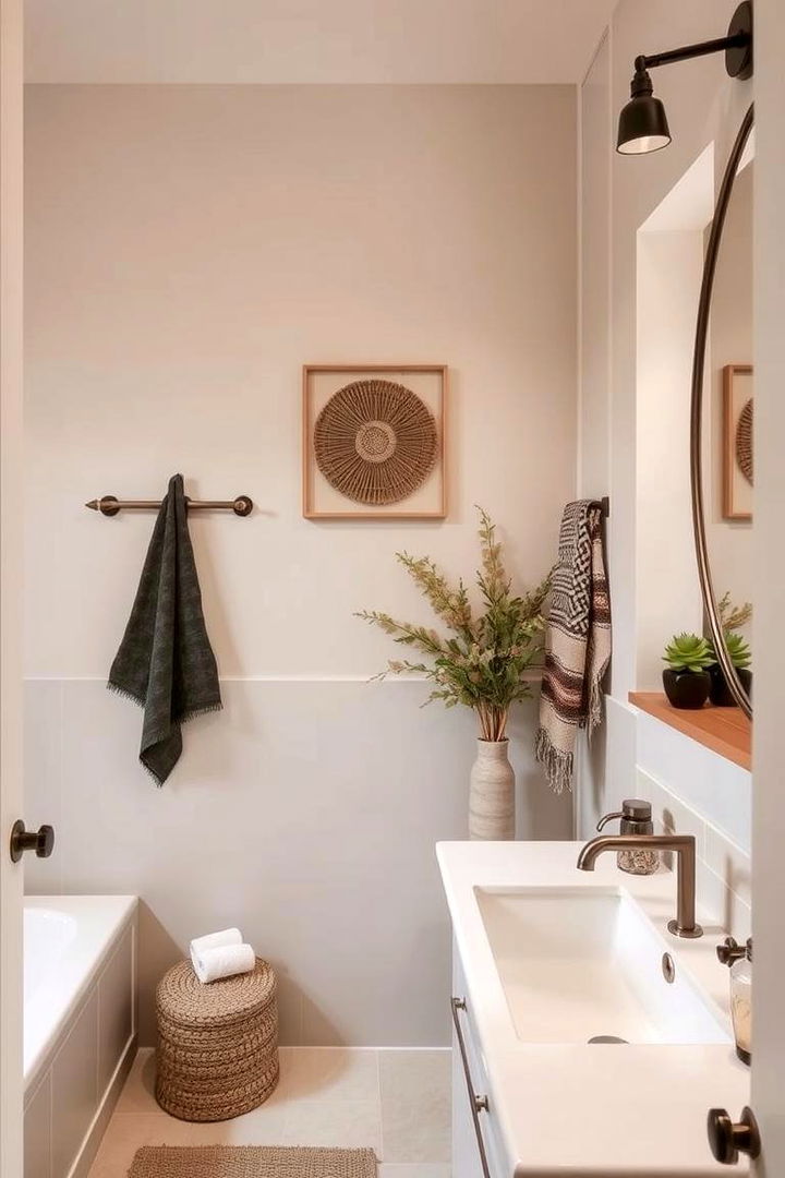 Subtle Artistic Enhancements - 22 Beige Bathroom Ideas