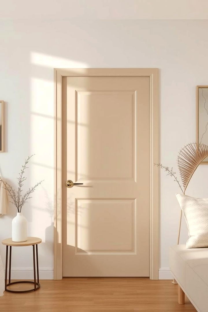 Subtle Beige Balances - 22 Interior Door Color Ideas