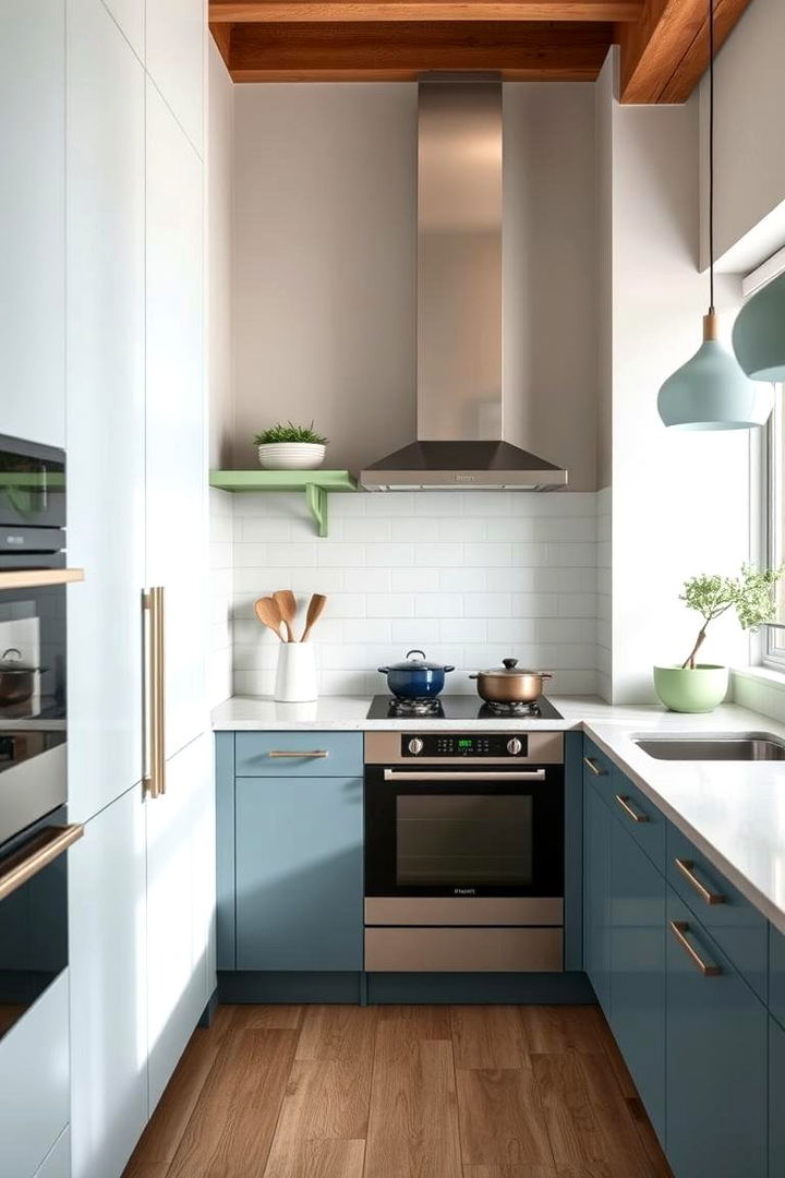 Subtle Color Accents - 22 Scandinavian Kitchen Ideas