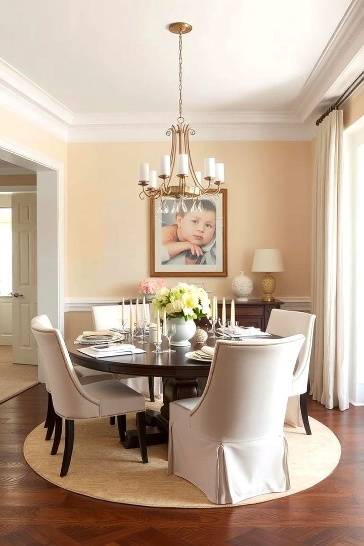 Subtle Color Accents - 22 Neutral Dining Room Ideas