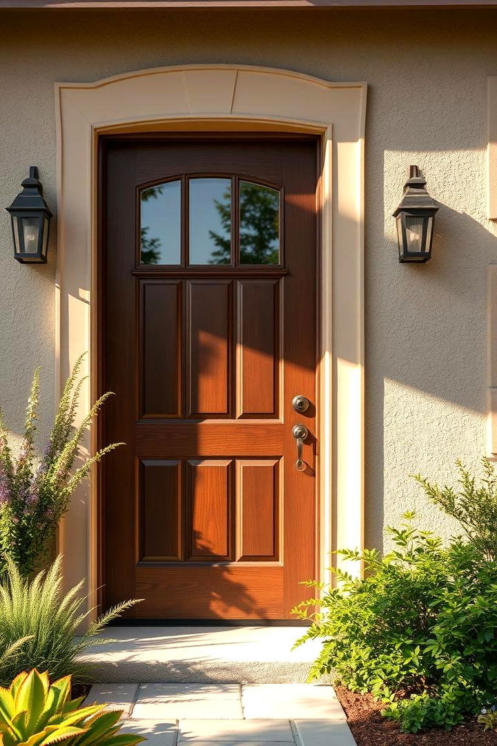 Subtle Earth Tones - 22 Exterior Door Trim Ideas