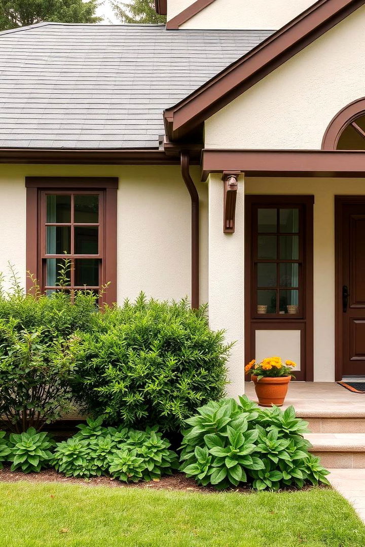 Subtle Earthy Harmony - 22 Cream and Brown House Exterior Ideas