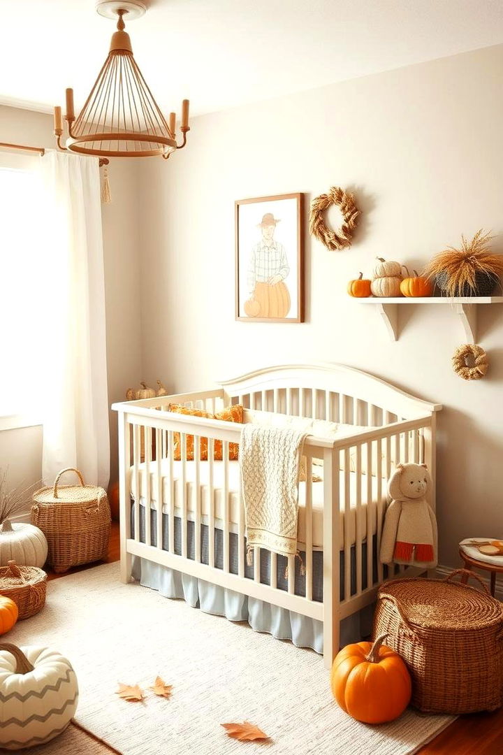 Subtle Harvest Theme Details - 22 Farmhouse Nursery Ideas