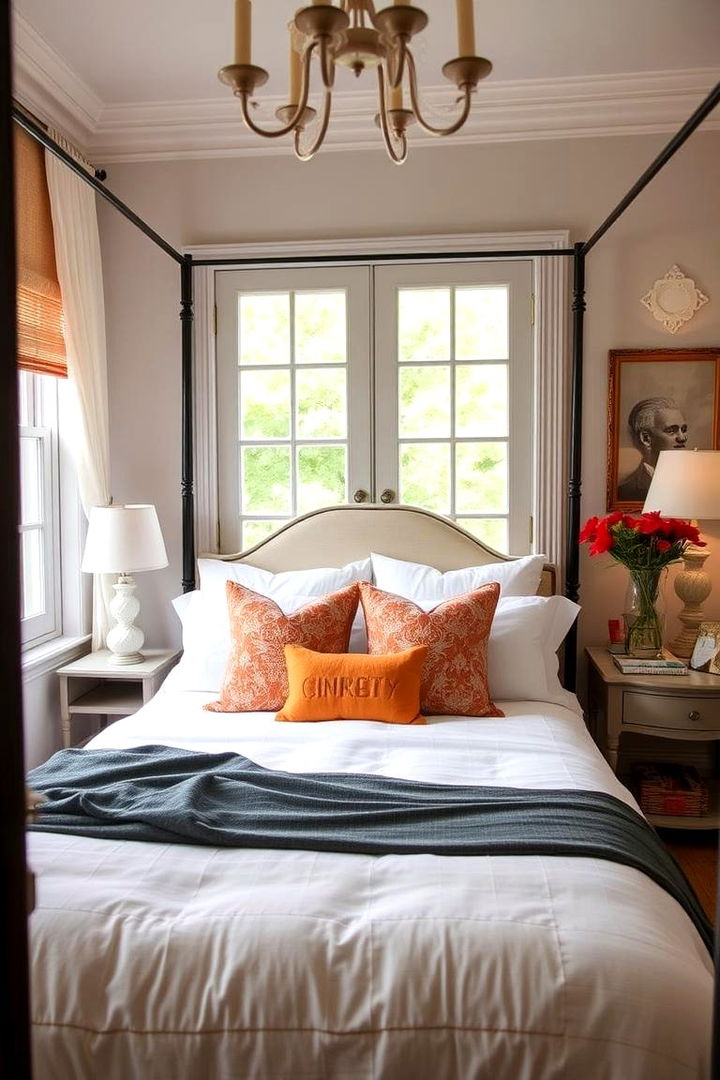 Subtle Hidden Details with Burnt Orange - 22 Burnt Orange Bedroom Ideas