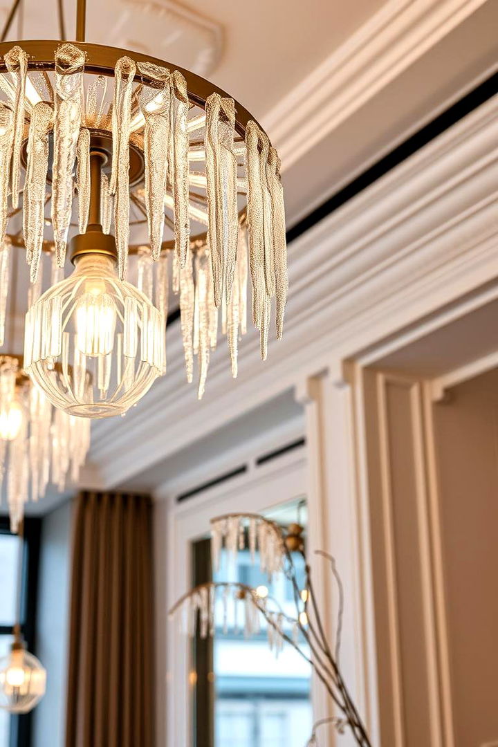 Subtle Icicle Details - 22 frozen room decor ideas