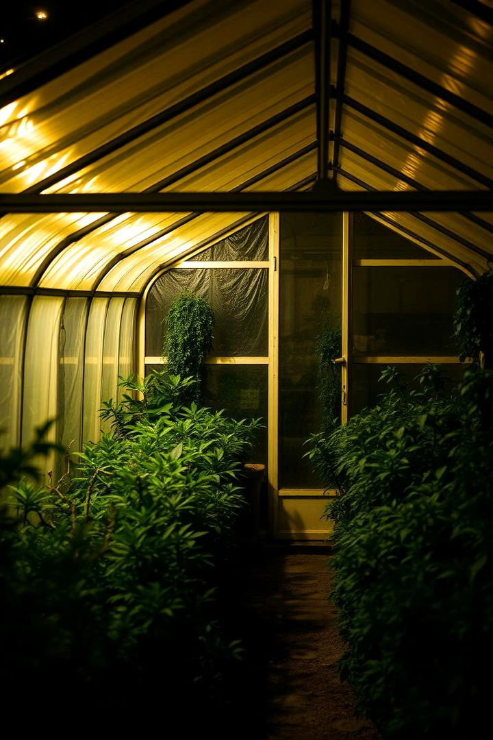 Subtle Lighting Ambiance - 22 Greenhouse Decor Ideas
