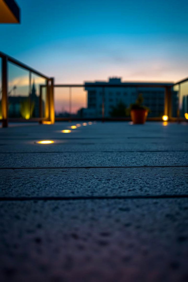 Subtle Lighting Effects for Evening Ambiance - 22 Concrete Deck Ideas