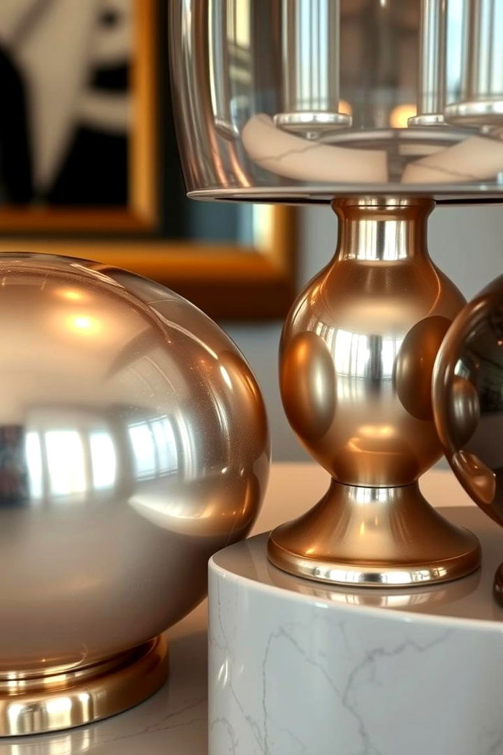 Subtle Metallic Finishes - 22 Metro Style Interior Design Ideas