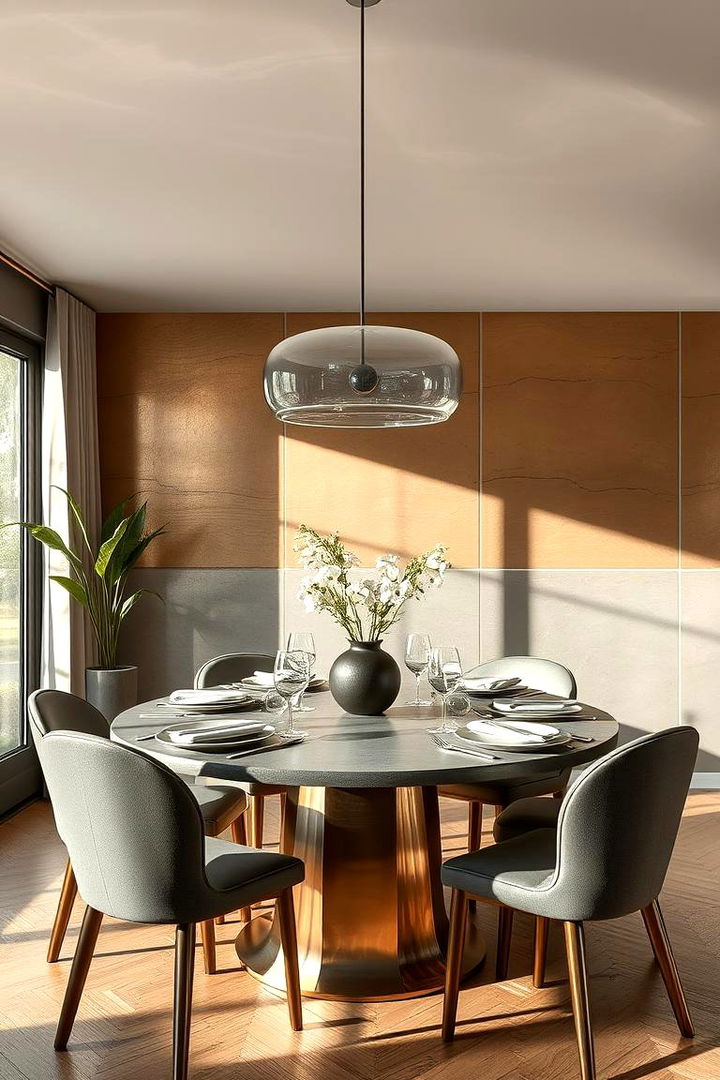 Subtle Metallic Highlights - 22 Japanese Dining Room Ideas