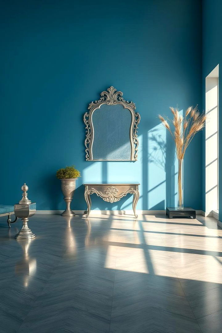 Subtle Metallic Touches - 22 Girls Blue Bedroom Ideas