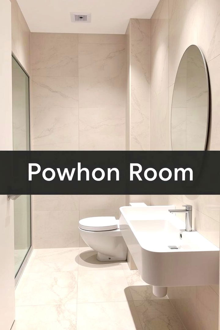 Subtle Minimalist Designs - 22 Powder Room Floor Tile Ideas