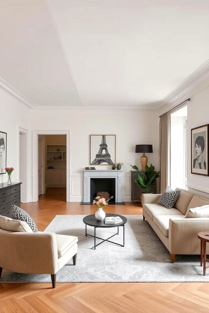 Subtle Modern Parisian Chic - 22 Parisian Themed Bedroom Ideas