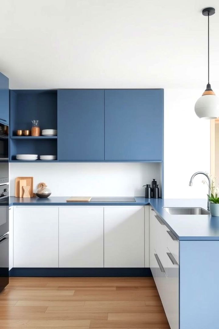 Subtle Modern Sophistication - 22 kitchens with blue countertops